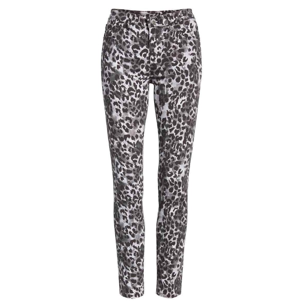 New AG Adriano Goldschmied Prima Ankle Cigarette Skinny Jeans Leopard Size 25